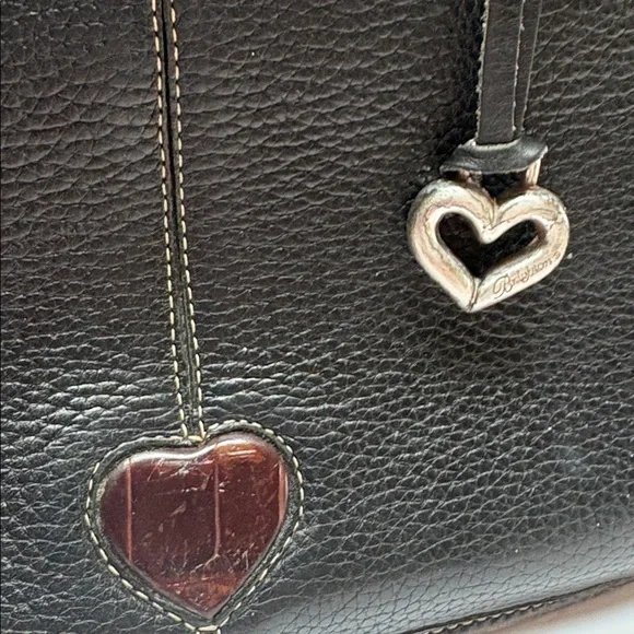 Vintage Brighton Black/ Crocodile Braided Handle Shoulder Bag - Picture 3 of 9